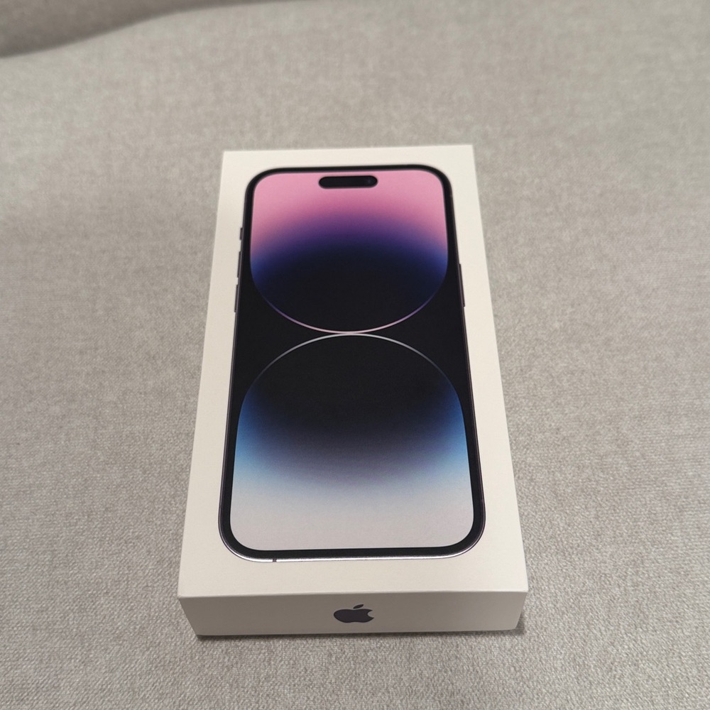 Apple iPhone 14 Pro empty box only. Deep purple 1TB